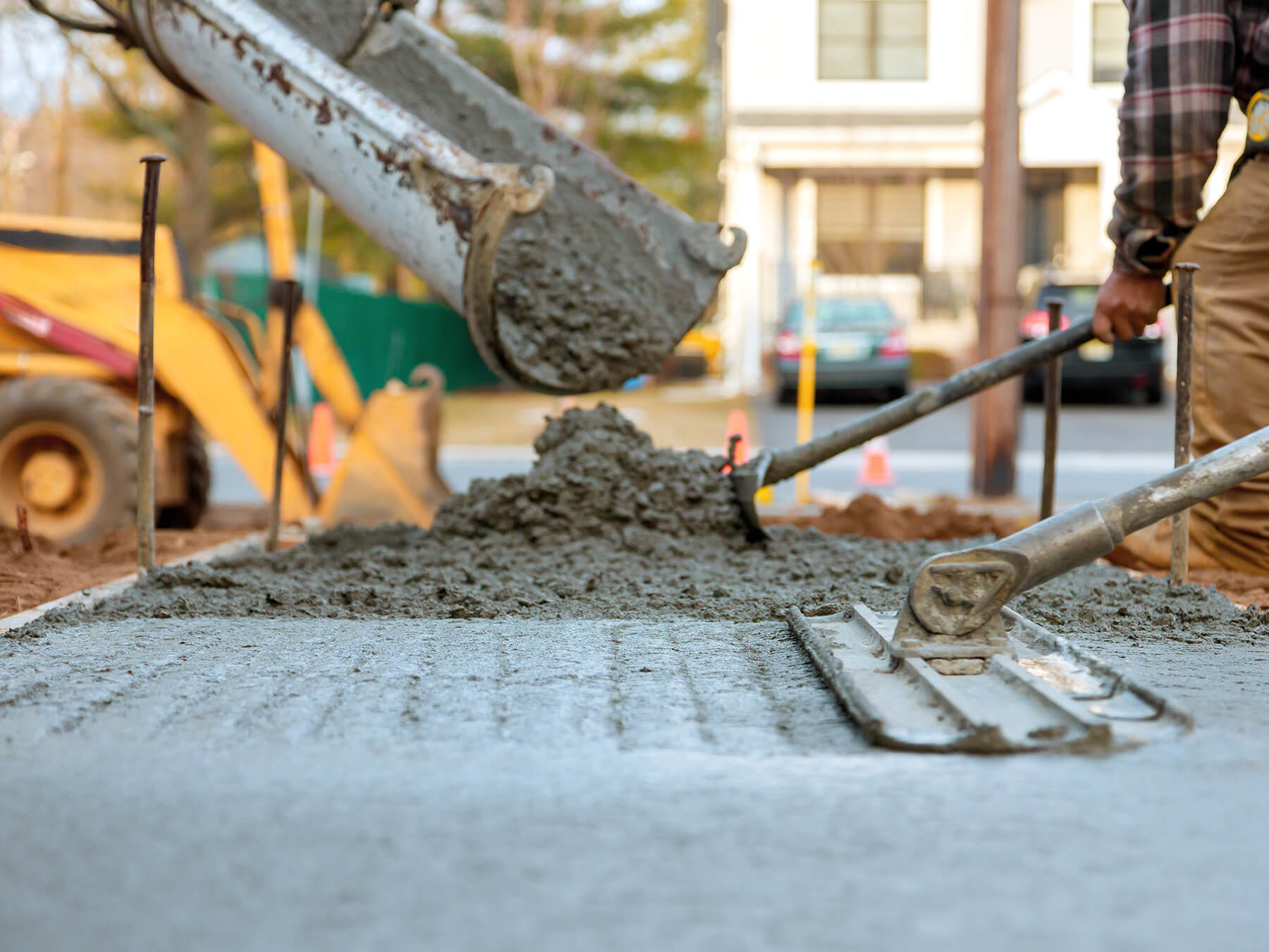 Commercial concrete pour in Milton