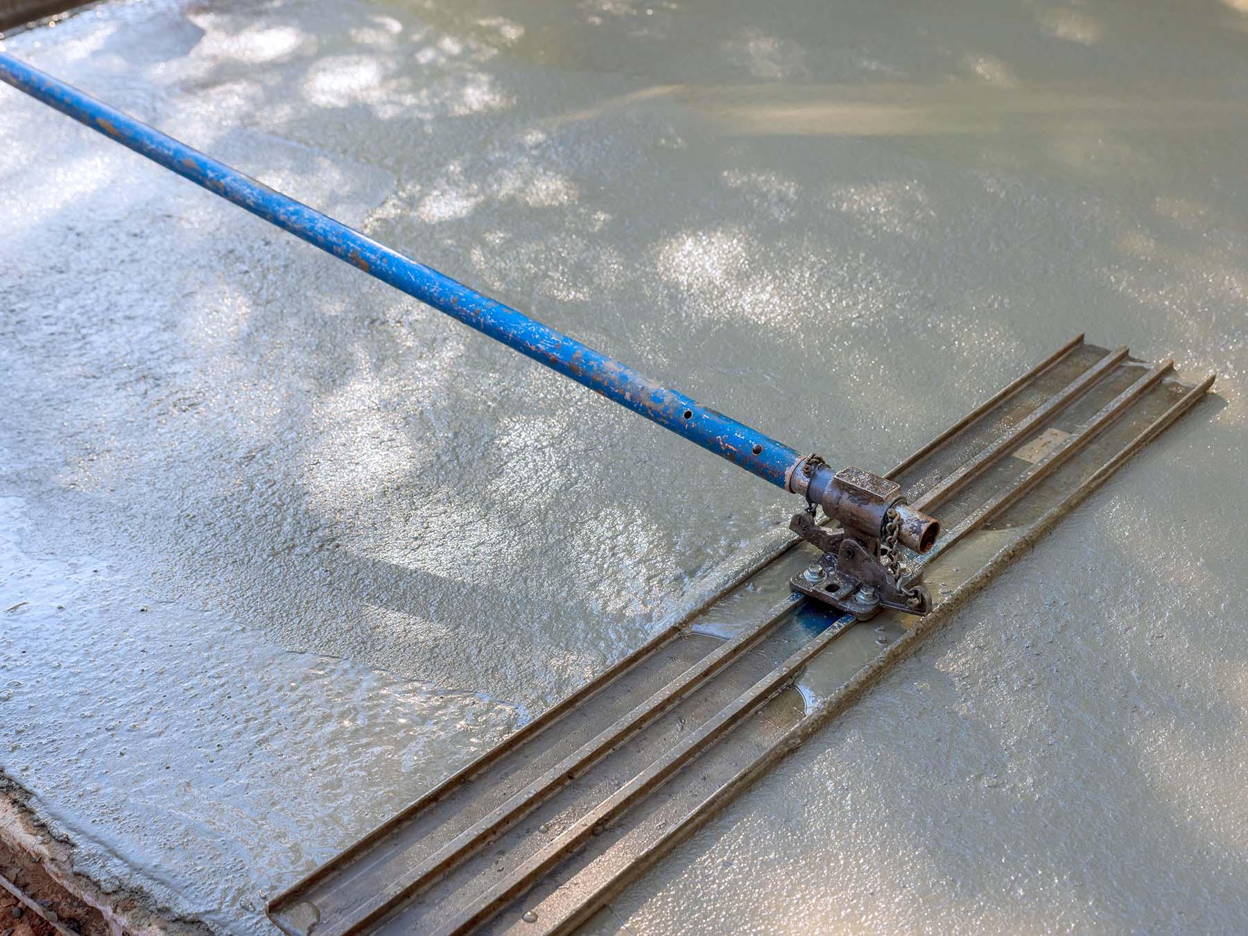 Concrete finishing process