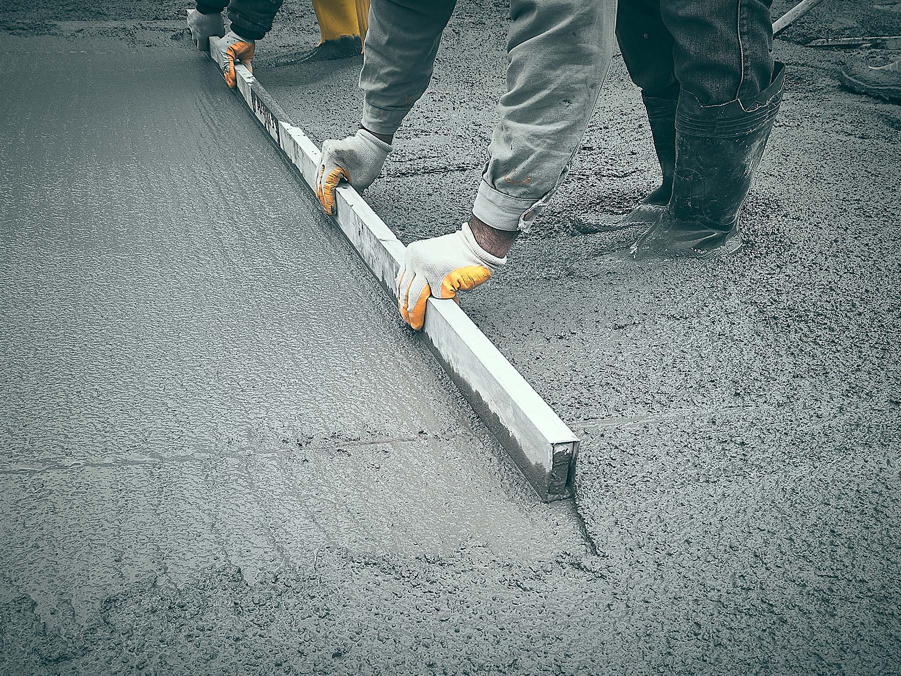 residential concrete pour